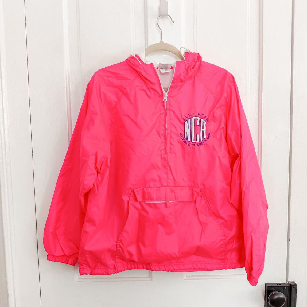 NCA Cheerleader Hot Pink Windbreaker Jacket Small